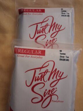 Just My Size Panty Hose Size 4X